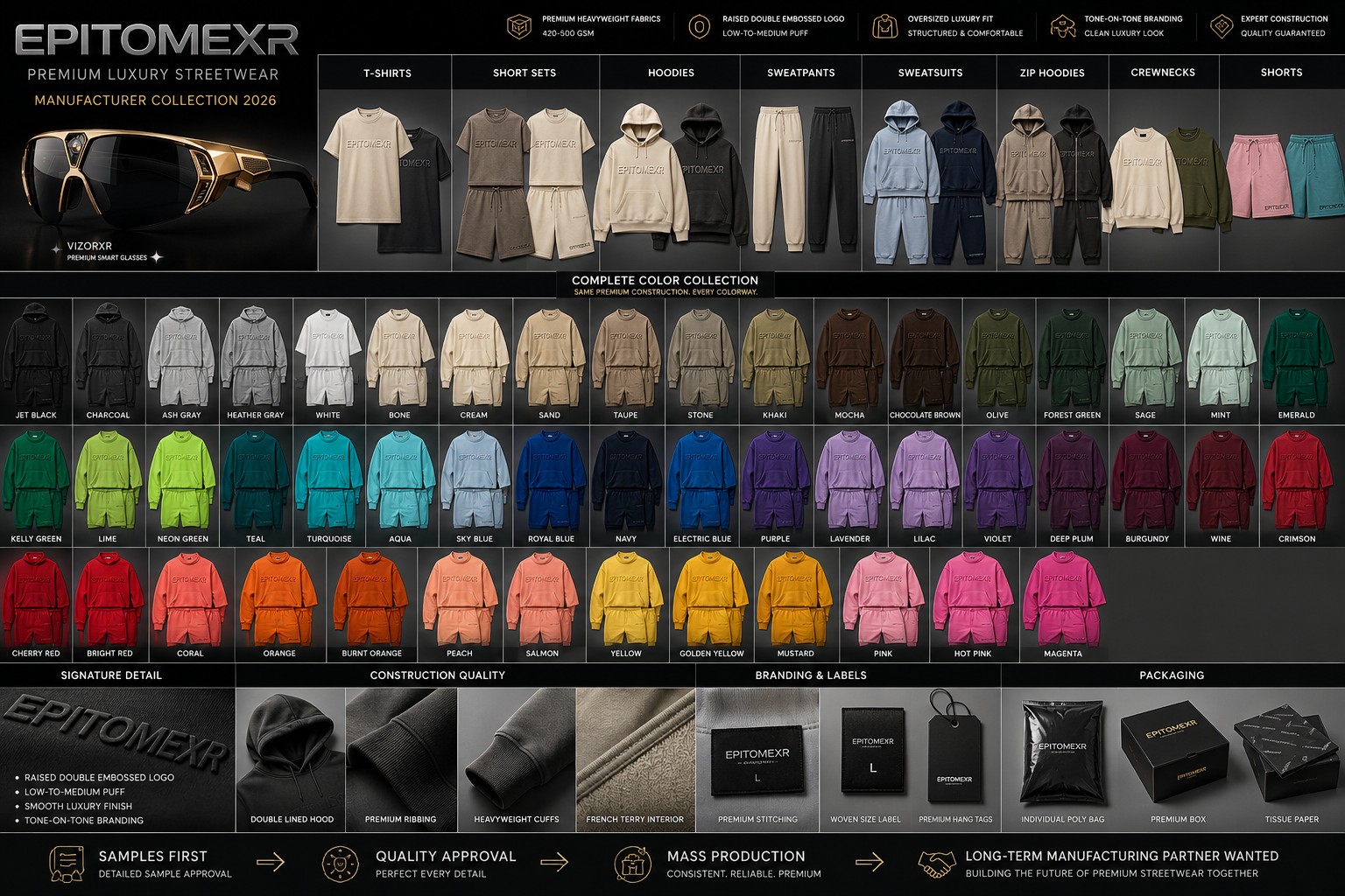 EPITOMEXR Manufacturer Collection 2026 color lookbook
